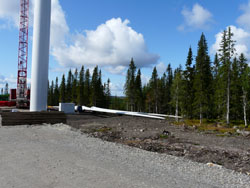 Järvsandberget. Resning pågår F5.